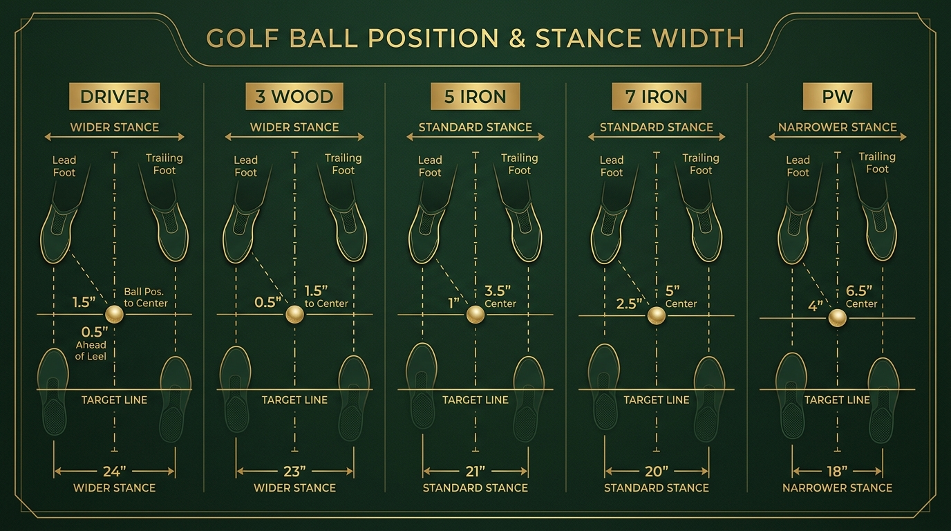 Ball Position Alignment Stance